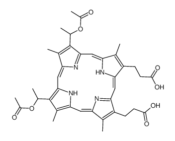 O,O'-diacetylhematoporphyrin结构式