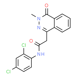 N-(2,4-dichlorophenyl)-2-(3-methyl-4-oxo-3,4-dihydrophthalazin-1-yl)acetamide结构式