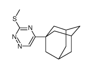 5-(1-adamantyl)-3-methylsulfanyl-1,2,4-triazine Structure