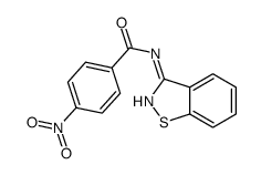 4-nitro-N-(9-thia-8-azabicyclo[4.3.0]nona-1,3,5,7-tetraen-7-yl)benzami de结构式