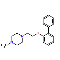 1-[2-(2-Biphenylyloxy)ethyl]-4-methylpiperazine Structure