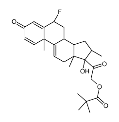 [2-[(6S,8S,10R,13S,14S,16R,17R)-6-fluoro-17-hydroxy-10,13,16-trimethyl-3-oxo-7,8,12,14,15,16-hexahydro-6H-cyclopenta[a]phenanthren-17-yl]-2-oxoethyl] 2,2-dimethylpropanoate Structure