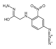 N-(4-azido-2-nitrophenyl)glycyl hydrazide Structure
