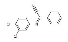 [(Z)-3,4-Dichloro-phenylimino]-phenyl-acetonitrile结构式