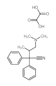 4-dimethylamino-3-methyl-2,2-diphenyl-butanenitrile; oxalic acid结构式