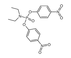 Bis-(p-nitrophenyl)-diaethylamido-phosphat Structure