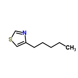 4-Pentyl-1,3-thiazole结构式