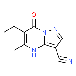 Pyrazolo[1,5-a]pyrimidine-3-carbonitrile, 6-ethyl-4,7-dihydro-5-methyl-7-oxo- (9CI)结构式