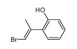 (E)-2-(2-bromo-1-methylvinyl)phenol Structure