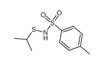 S-isopropyl-N-p-tolylsulphonylsulphenamide结构式