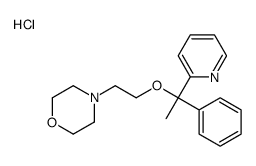 4-(2-(alpha-Methyl-alpha-(2-pyridyl)benzyloxy)ethyl)morpholine hydroch loride结构式