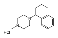 1-methyl-4-(1-phenylbutyl)piperazine,hydrochloride Structure