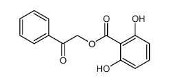2-oxo-2-phenylethyl 2,6-dihydroxybenzoate Structure