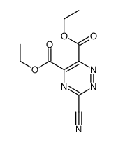 diethyl 3-cyano-1,2,4-triazine-5,6-dicarboxylate结构式