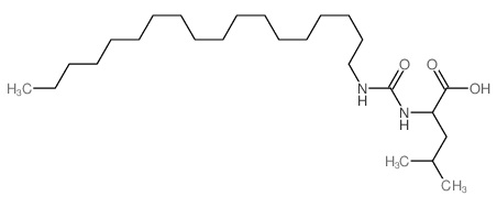 4-methyl-2-(octadecylcarbamoylamino)pentanoic acid结构式