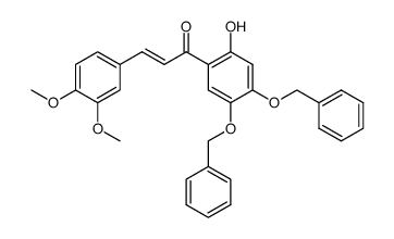 2'-hydroxy-4',5'-dibenzyloxy-3,4-dimethoxychalkone结构式