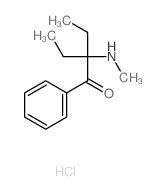 2-ethyl-2-methylamino-1-phenyl-butan-1-one结构式