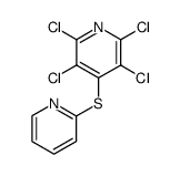 tetrachloro-4-(2-pyridylthio)pyridine Structure