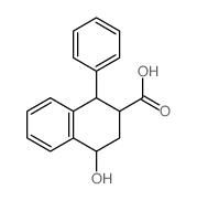 2-Naphthalenecarboxylicacid, 1,2,3,4-tetrahydro-4-hydroxy-1-phenyl- structure