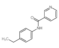 3-Pyridinecarboxamide,N-(4-ethylphenyl)- structure