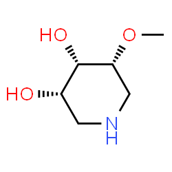 3,4-Piperidinediol,5-methoxy-,[3S-(3alpha,4alpha,5alpha)]-(9CI) structure