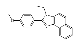 3-ethyl-2-(4-methoxyphenyl)benzo[e]benzimidazole Structure