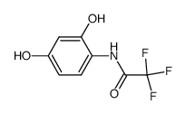 Acetamide, N-(2,4-dihydroxyphenyl)-2,2,2-trifluoro- (9CI)结构式