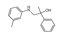 N-(2-hydroxy-2-phenylpropyl)-m-toluidine结构式