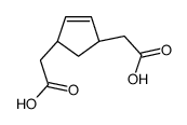 2-[(1S,4R)-4-(carboxymethyl)cyclopent-2-en-1-yl]acetic acid Structure