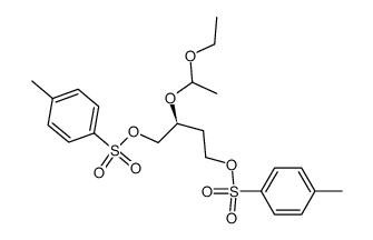 (2S,1'RS)-2-(1'-ethoxyethyloxy)-1,4-butanediyl bis(p-toluenesulfonate) Structure