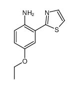 Benzenamine, 4-ethoxy-2-(2-thiazolyl)- (9CI) structure