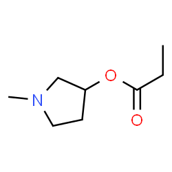 3-Pyrrolidinol,1-methyl-,propanoate(ester)(9CI)结构式