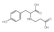 2-(2-carboxyethylamino)-3-(4-hydroxyphenyl)propanoic acid structure