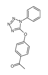 1-(4-((1-phenyl-1H-tetrazol-5-yl)oxy)phenyl)ethan-1-one Structure