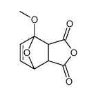 1-methoxy-7-oxa-norborn-5-ene-2,3-dicarboxylic acid-anhydride结构式