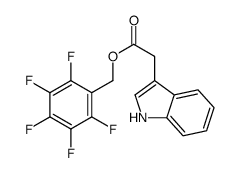 (2,3,4,5,6-pentafluorophenyl)methyl 2-(1H-indol-3-yl)acetate结构式