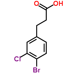 3-(4-Bromo-3-chlorophenyl)propanoic acid structure