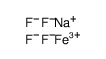 trisodium,iron(3+),hexafluoride结构式
