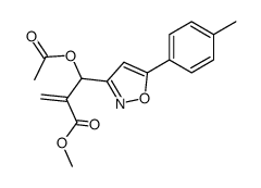 2-[acetoxy(5-p-tolylisoxazol-3-yl)methyl]acrylic acid methyl ester结构式