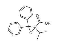2-isopropyl-3,3-diphenyloxirane-2-carboxylic acid Structure