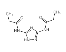 N-[5-(propanoylamino)-2H-1,2,4-triazol-3-yl]propanamide结构式
