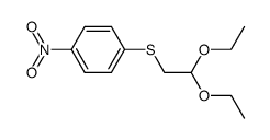 (4-nitro-phenylsulfanyl)-acetaldehyde diethylacetal结构式