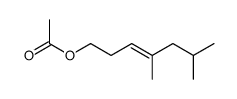 1-acetoxy-4,6-dimethyl-hept-3-ene结构式