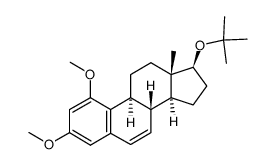 17β-tert-Butoxy-1,3-dimethoxy-1,3,5(10),6-oestratetraen结构式