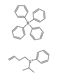 phenylisopropyl(3-butenyl)sulfonium tetraphenylborate结构式