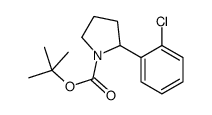 tert-butyl 2-(2-chlorophenyl)pyrrolidine-1-carboxylate结构式