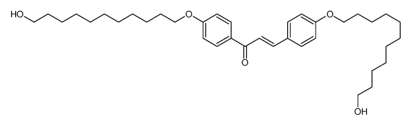 1,3-bis[4-(11-hydroxyundecoxy)phenyl]prop-2-en-1-one结构式