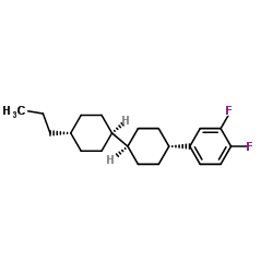 反,反-4-(3,4-二氟苯基)-4'-丙基双环己烷结构式
