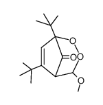 1,6-di-tert-butyl-4-methoxy-2,3-dioxabicyclo[3.2.1]oct-6-en-8-one Structure