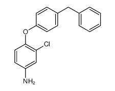 4-(4-benzylphenoxy)-3-chloroaniline结构式